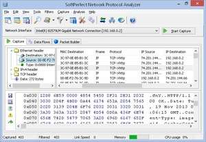 SoftPerfect Network Protocol Analyzer Screenshot
