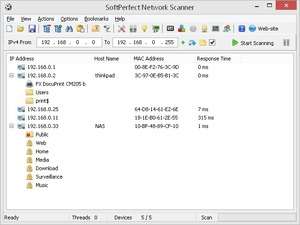 SoftPerfect Network Scanner Screenshot