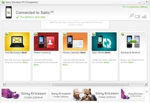 Sony Ericsson PC Tools Screenshot