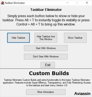 Taskbar Eliminator Screenshot