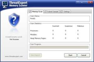 ThreatExpert Memory Scanner Screenshot