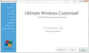 Ultimate Windows Customizer Screenshot