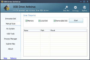 USB Drive Antivirus Screenshot