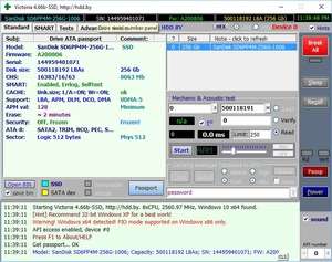 Victoria SSD/HDD Screenshot