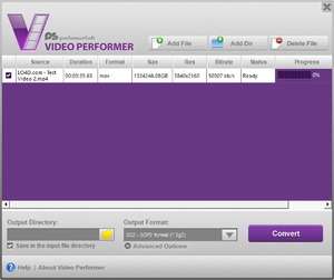 Video Performer Screenshot