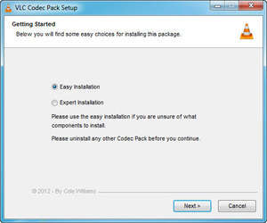 VLC Codec Pack Screenshot