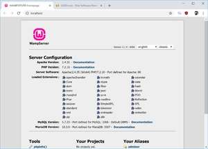WampServer Screenshot