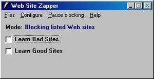 Web Site Zapper Screenshot