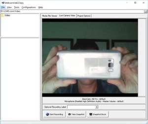 Webcam Video Diary Screenshot