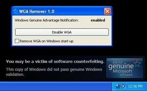 WGA Remover Screenshot