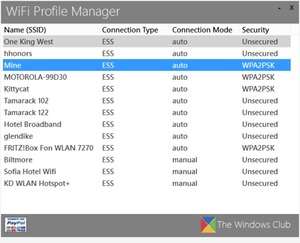 WiFi Profile Manager 8 Screenshot