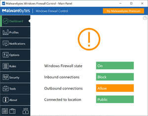 Windows Firewall Control Screenshot