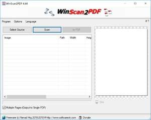 WinScan2PDF Screenshot