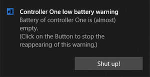 XBox One Controller Battery Indicator Screenshot