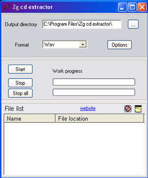 ZG CD extractor Screenshot