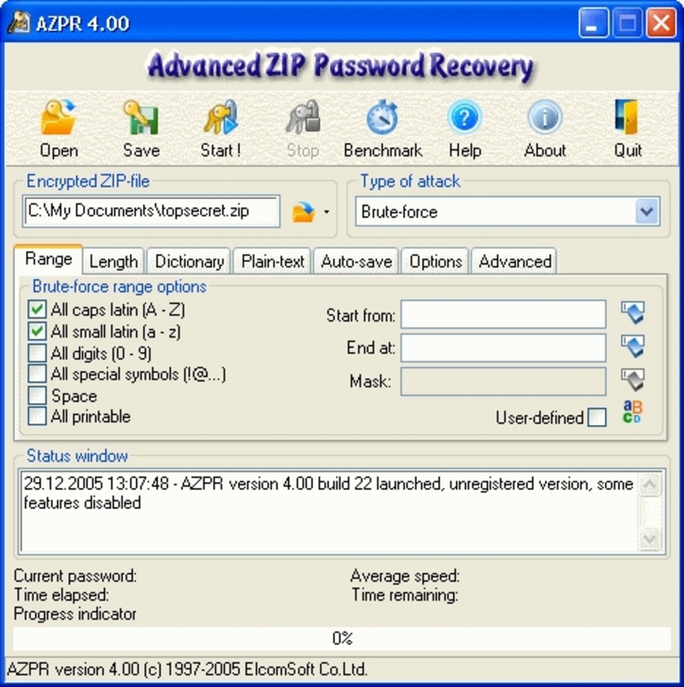 Скачать программу advanced archive password recovery