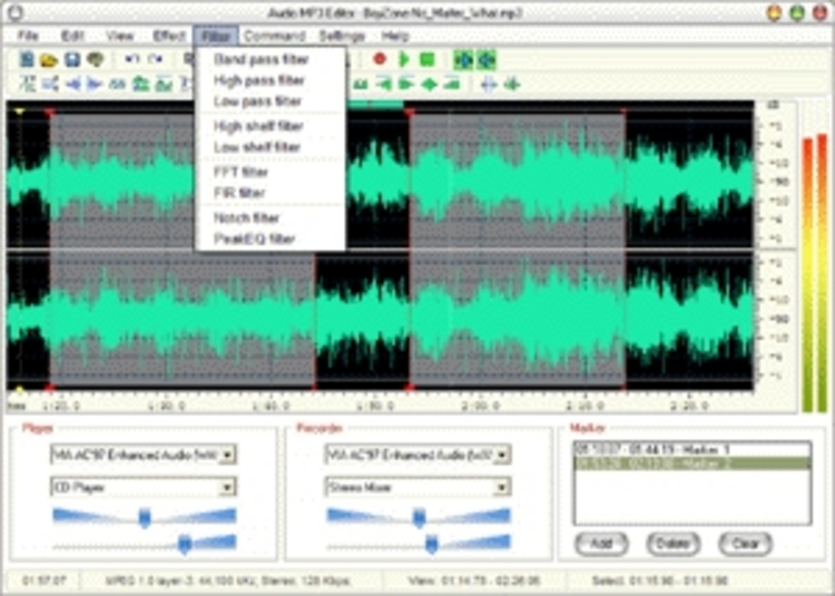  Editor on Audio Mp3 Editor Screenshot
