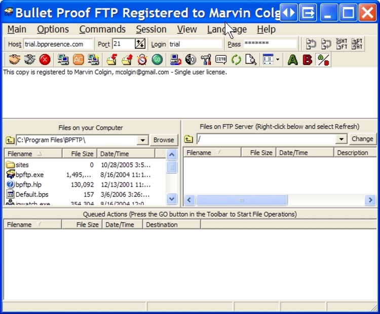 test ftp server