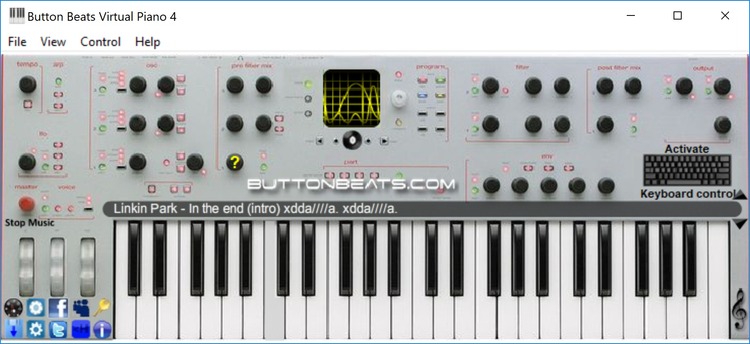 virtual midi piano keyboard point blank