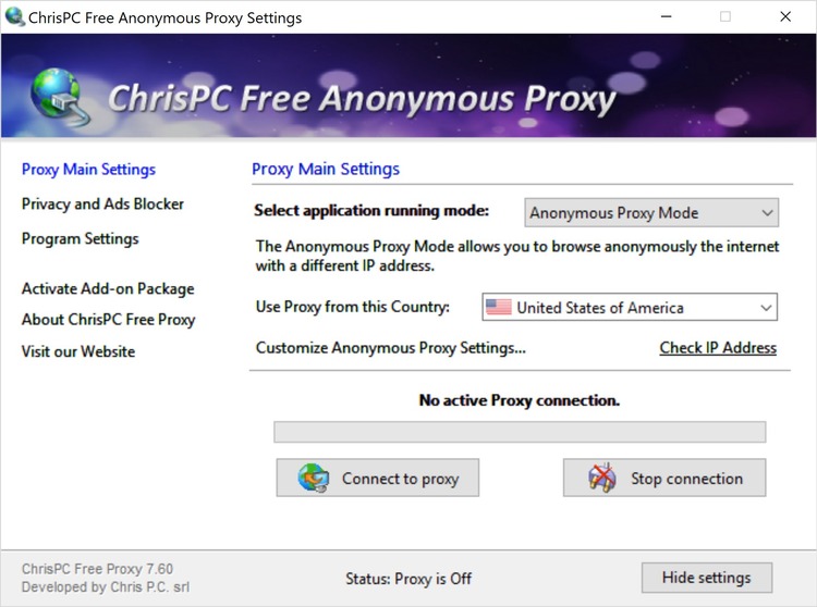 ChrisPC Free Anonymous Proxy