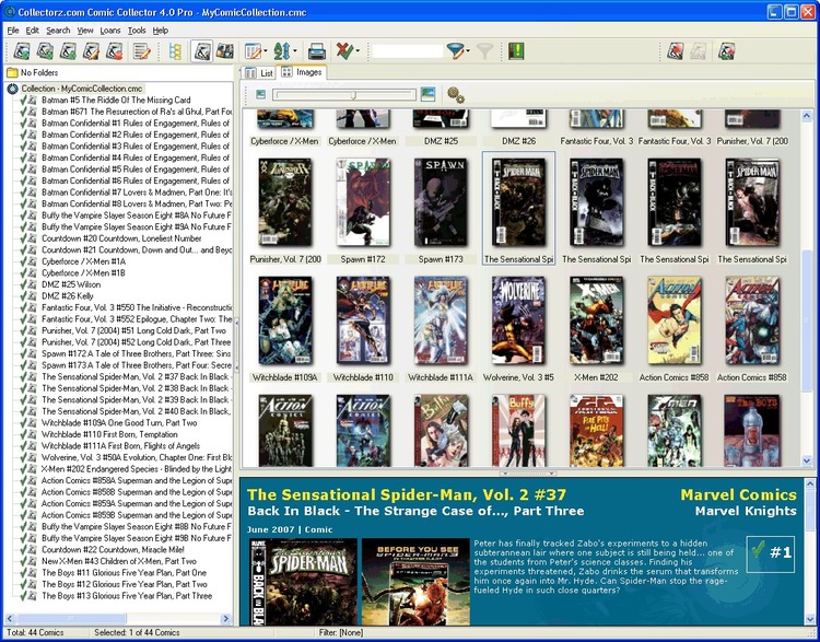 comic book collector database