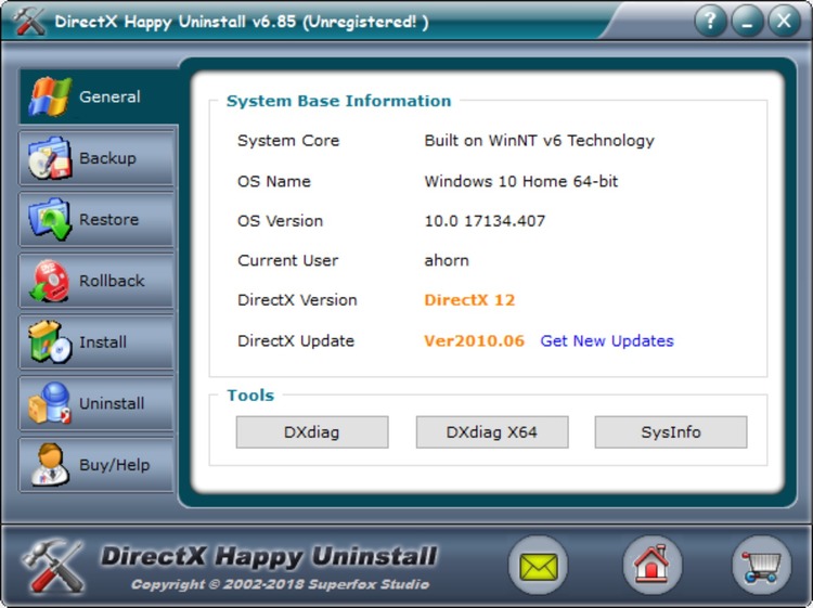 DirectX Happy Uninstall - Хорошая программа которая поможет комплексно