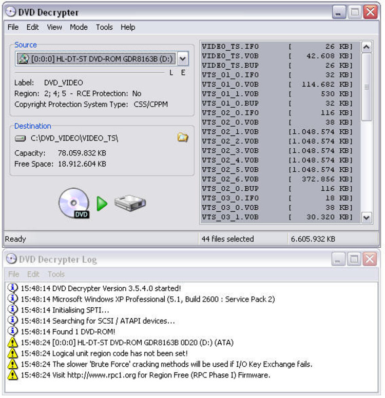 Dvd Decrypter Software