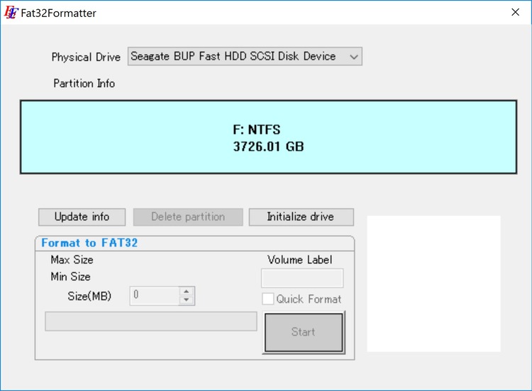 windows tool to format usb ext2