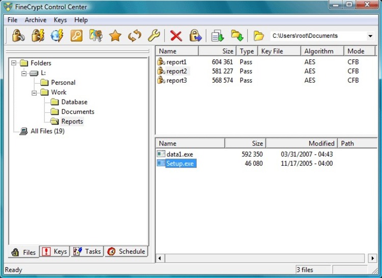 Screenshot Programs Features Vista