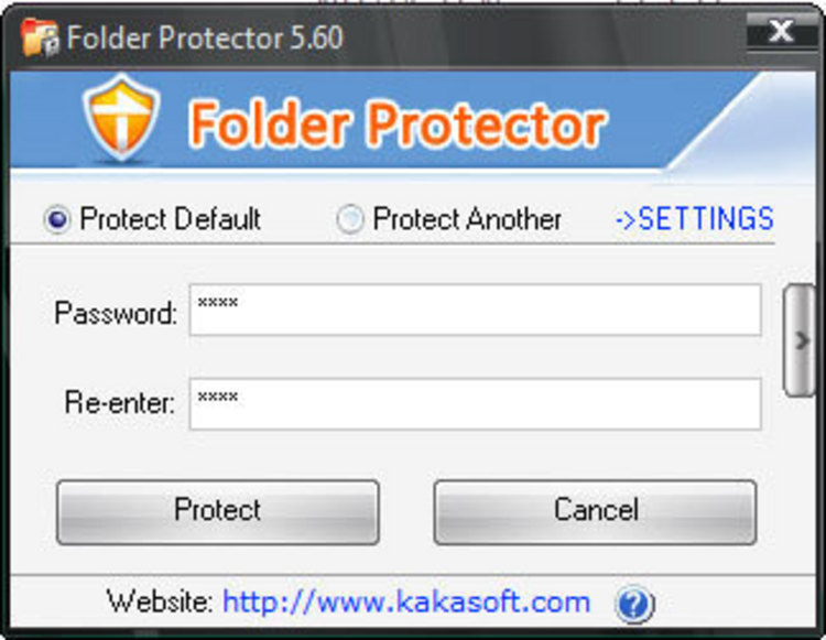 Folder security software
