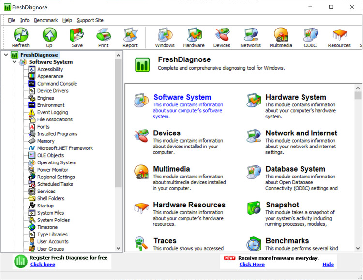 Vista Benchmark Software