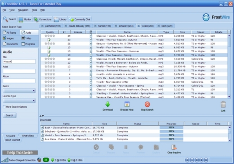 frostwire music download free old version