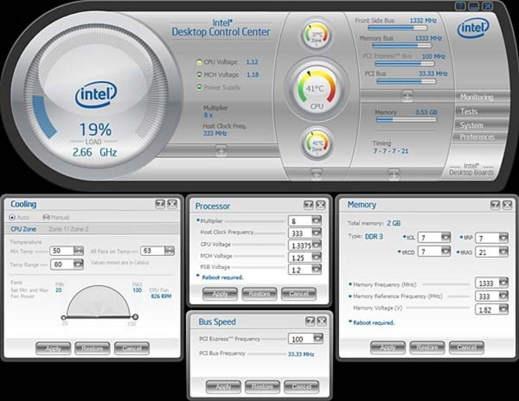 intel command center