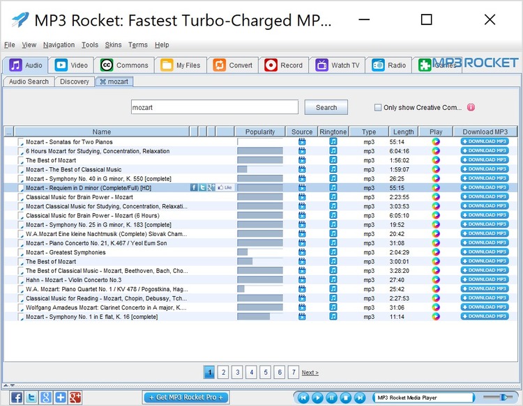 rocket 3 music downloader mp3 log in