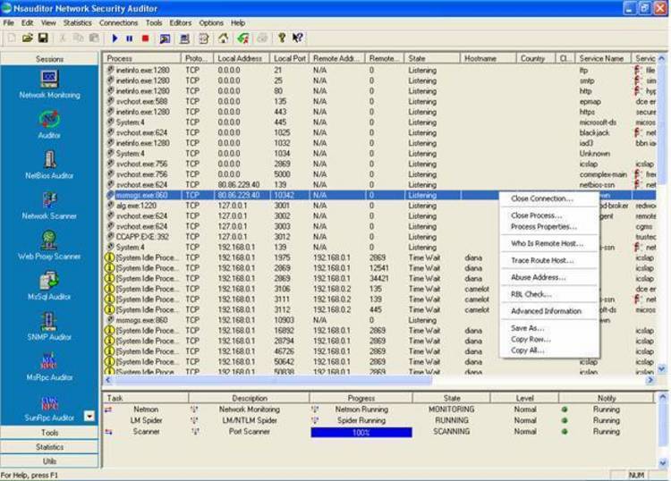 Тогда Вам нужен Nsauditor Network Security Auditor- сетевой сканер