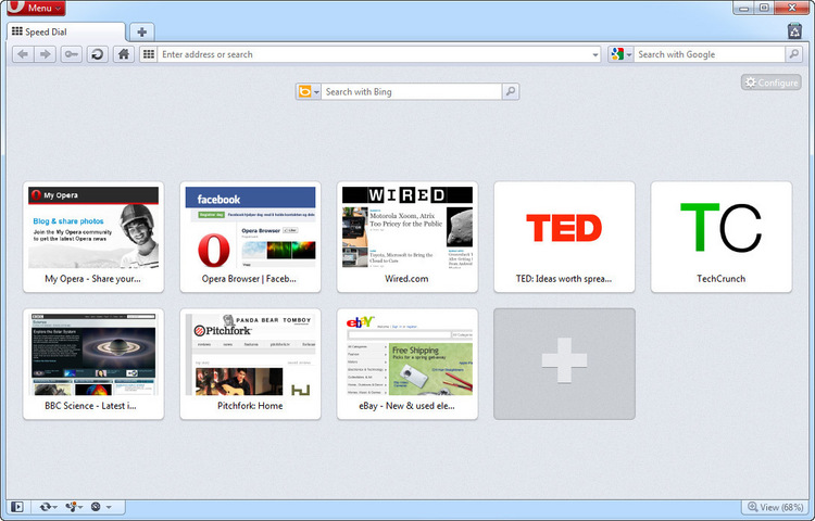 opera browser now web addresses