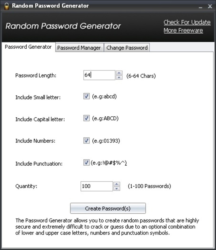 Random Password Generator Words