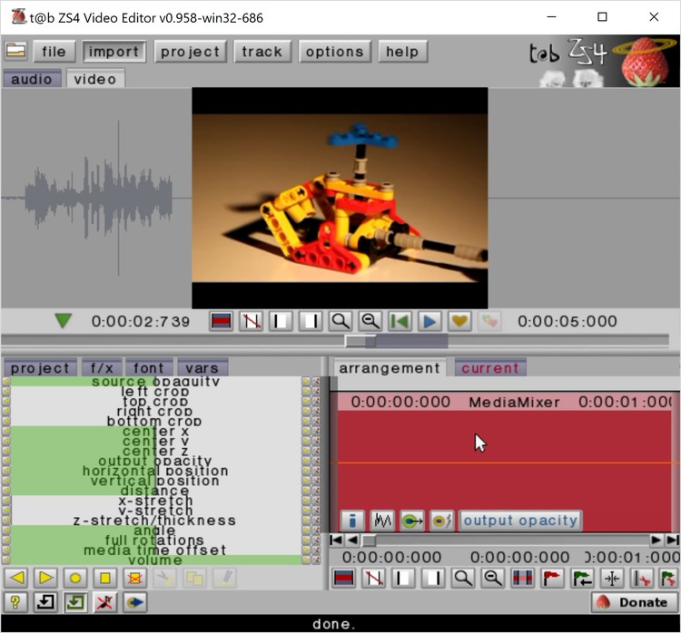 t@b ZS4 Video Editor for win32